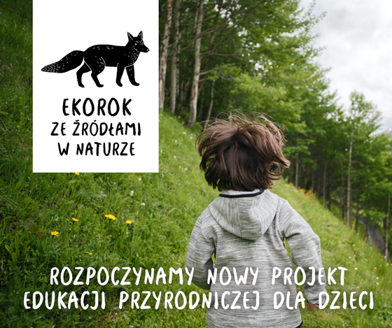 dziecko w naturze i logo projektu